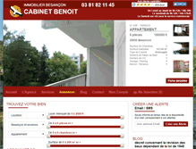 Tablet Screenshot of immobilier-benoit.com